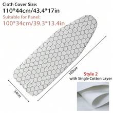 1 件装通用熨衣板罩，带弹性边缘，防污耐高温，加厚衬垫，熨斗隔热罩，适用于熨衣板、妇女节、旅行必备、婚礼回礼、Y2K、卧室、汽车配件、厨房装饰、母亲节礼物、卧室装饰、花园、夏季、海滩、旅行必备、房间装饰、软萌、毕业季 - 黑與白 - 查看 17