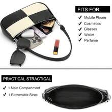 Women's Shoulder Bag - 02 Black White - View 3