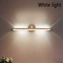 1个木纹旋转灯，镜前灯，触摸开关，暖光、白光、自然光三种模式可选，LED灯，室内照明，仙女灯，可旋转，橱柜灯，适用于卧室、厨房、客厅，可用作阅读灯、床头灯、家具装饰、室内照明。 - 木紋旋轉燈 - 查看 16