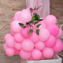 Bóng bay tiệc cao su hồng 5 inch - Bóng bay heli hồng mờ dùng cho tiệc sinh nhật, kỷ niệm ngày cưới, tiệc chia tay độc thân, tiết lộ giới tính, tiệc công chúa, trang trí tiệc ngày lễ tình nhân - Hồng - Xem 3