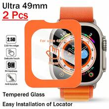 2片装钢化玻璃膜，兼容 Watch Ultra 2/3 49mm，附带对位工具，适用于Watch Ultra 49mm，安装简便，是日常、办公、居家使用的理想屏幕保护膜。防水、防震、防摔、防刮花，是手表屏幕保护的必备之选。 - 無色 - 查看 12