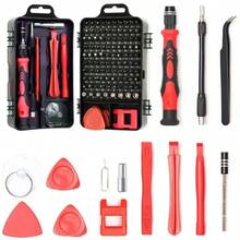 46/115 Pcs Multifunctional Car Repair Tool Kit, Ratchet Wrench Set Including Sockets, 1/4" Drive, Chrome Vanadium Steel Extensions, For Automotive Maintenance And Home Use - Chrome Plated Steel Construction