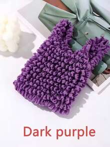 女士可扩展手提袋，弹力购物手提包，大容量可重复使用购物袋，弹性便携，适合居家、旅行和购物，多种颜色可选，可折叠购物袋，旅行必备菠萝袋，防皱气泡袋，适合旅行、露营、户外、海滩、夏季度假 - 彩色 - 查看 17