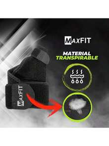 Muñequera Deportiva Negra Soporte muñequera para mano Mano Diseño Ligero Ideal para Gimnasio Material Suave Soporte Eficaz, Diseño Cómodo Profesional Soporte Estable Tela Transpirable Transpirable Material Ligero Protección, Ideal para Deporte - 1 - Ver 7