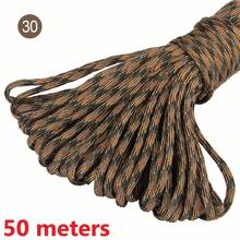 10/100m/Pack Neon Camouflage Multi-Color 7-Strand Core Paracord For Tent, Camping, Emergency, Outdoor Use. Versatile Utility Rope For Leash, Lanyard, Bracelet, Clothes Line - 50 Meters - View 29