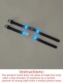 ATLVXJL 2pcs/Set Glow-In-The-Dark Couple/Friendship Silicone Heart Bracelet Set, Minimalist Design, Suitable For Daily Wear And Holiday Gift - Multicolor - View 10