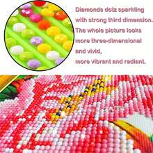 12x12英寸5D钻石画套装，适合成人和初学者，DIY全钻钻石画书艺术工艺套装，家居装饰礼品 - 彩色 - 查看 10