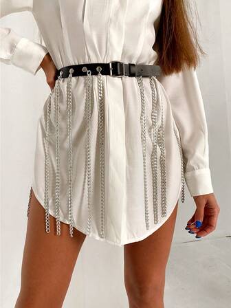 1件装黑色PU皮革束缚裙灵感捆绑短款女巫哥特式恋物文胸套装