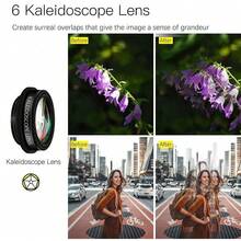 10-In-1 Phone Camera Lens Kit - 210° Fisheye Lens + 125X Macro Lens + 120X Wide Angle Lens + 2X Telephoto Lens + CPL + Kaleidoscope + Starburst, Clip-On Smartphone Photography Lenses For IOS & Android Compatible With IPhone Android Phone For Winter Vacation, Travel, Creative Photography, Social Media Content, Vlogging Vacation Travel Studio Outdoor Live Streaming Travel Vlog Video Recording Influencer Content Phone Accessories Photography Accessories - Black - View 5