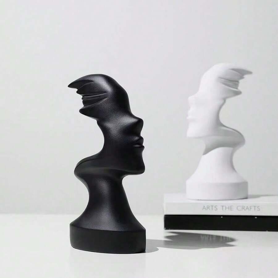 1 buc. Decor minimalist cu față de zeiță, potrivit pentru dulap TV, sufragerie, birou, vilă, birou, mobilier textil din rășină