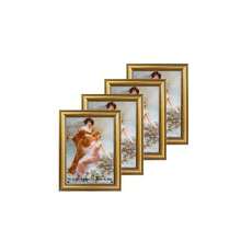 4个/6个复古奢华金色相框，可展示3.5x5英寸、4x6英寸、5x7英寸、6x8英寸、8x10英寸照片，横竖摆放皆可，现代家居装饰，适用于客厅、卧室、办公室、书房、走廊，是圣诞节、万圣节、情人节的绝佳礼物。（照片纸随机赠送） - 彩色 - 查看 18