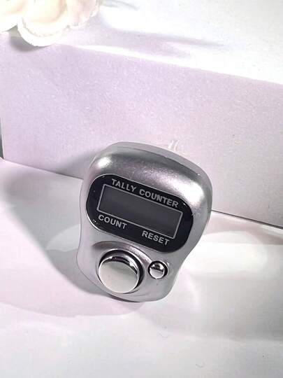 1pc/2pcs Portable Digital Counter With Display, New Gold And Silver Compact Durable Instant-Use Counter, Suitable For Outdoor Counting, Learning, Prayer, Warehouse Inventory, Stress Relief, Festival Gifts, Adjustable
