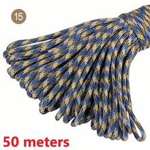 10/100m/Pack Neon Camouflage Multi-Color 7-Strand Core Paracord For Tent, Camping, Emergency, Outdoor Use. Versatile Utility Rope For Leash, Lanyard, Bracelet, Clothes Line - 50 Meters - View 31