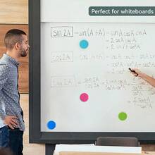 Fridge Magnets, 50 Pack Strong Refrigerator Magnets - Heavy Duty Small Round Magnets For Whiteboard Office Home, Cute Mini Magnet With 5 Colors For Locker Classroom Organization,M-50PCS - M-50PCS - 查看 7