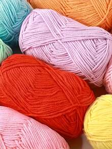 450g 9-Piece Soft & Comfortable Acrylic Yarn Set, Ideal For DIY Crochet, Knitting Projects, Handmade Crafts, Gifts, Suitable For Beginners, Multi-Color Thick Yarn Bundle, Applicable For Blankets, Dolls, Sweaters, Shawls, Scarves - Multicolor - View 10