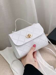 1pc Girl's Handbag & Crossbody Bag, Cosmetic & Phone Pouch, Casual Plaid Small Bag, Ideal Gift - Multicolor - View 6