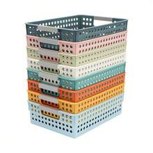 HOHOBLA 24 Pack Turn In Trays Classroom, Baskets For Classroom, Plastic Storage Baskets With Handles, Colorful Organizer Baskets, Storage Bin Book Baskets For Papers Crayon Pencils Storage [US STOCK, Christmas Gift] - Default - View 5