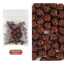 Surtido de cuentas decorativas DIY, disponibles en ojo de gato, flor con cascabel, corazón y bolas, materiales para hacer joyas, pulseras, aretes y colgantes - Juego de accesorios de cuentas - Ver 16