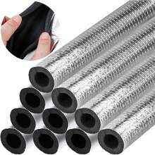 Self-Adhesive Insulation Pipe Sleeve With Aluminum Foil For Water Pipe Solar Heater Fire Protection Pipe - Multicolor - View 8