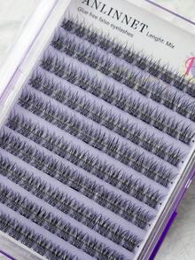 anlinnet 120pcs/Box Glue-Free 3D Faux Mink Eyelashes, Easy To Use, Natural Look, Cluster False Eyelashes Makeup Tool Wholesale - C - 查看 5