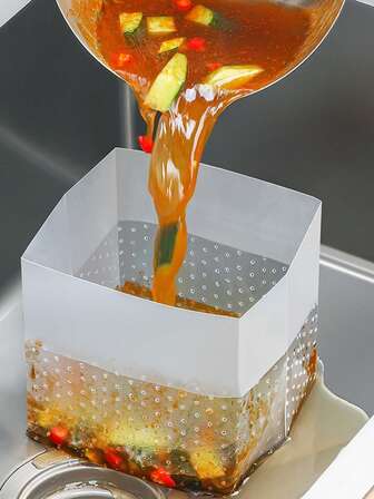 30pcs Kitchen Self-Standing Drain Bags, Disposable Sink Strainers, Anti-Clogging Food Waste Drain Bags, Thickened Drain Bags With Sink Strainers, Kitchen Vegetable Washing Basin Self-Draining Bags, Disposable Dishwashing Sink Food Waste Strainers