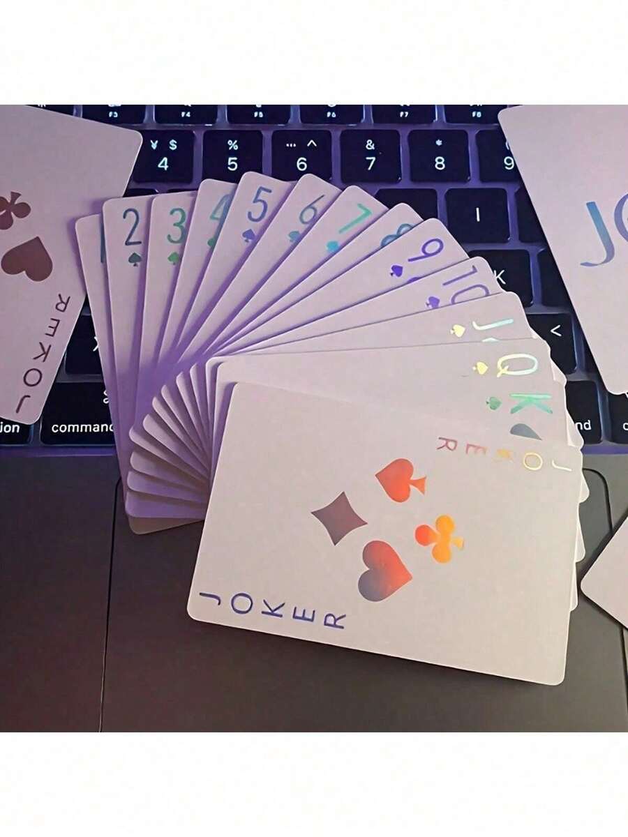 Laser Playing Cards - Yellow Plastic Sleeves - Durable, Compact Design For Cannas, Poker, And Family Game Nights - Perfect For Adults, Parties, And Casual Gatherings. - Multicolor - View 1