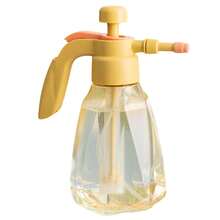 1.5L Hand Pump Spray Watering Can, Plant Mister Spray Watering Can Garden Plastic Sprayer For Succulents Bonsai Garden Flowers Plants Spout Water Can - Màu Mù tạt vàng - Xem 3