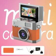 Mini cámara digital con llavero (incluye tarjeta de memoria de 32GB, lector de tarjetas, adaptador), captura de fotos y videos, cámara con pantalla abatible CCD, excelente regalo para vacaciones y Navidad - Multicolor - Ver 15