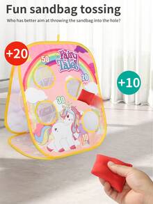 3-In-1 Throwing Toy Set, Includes Beanbag Toss Game, Suitable For Parent-Child Interaction, School Sports Activities, Birthday Party Games, Sports Development Toys, Interactive Toys For Kids, Christmas Gift For Boys And Girls - Multicolor - View 2