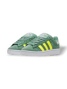Adidas Giày thể thao Campus 00s J dành cho nữ (GS)Thấm hút mồ hôi Thoáng khí Chống nắng Chống gió Ấm áp Đa năng Logo Trơn Co giãn tốt Dễ giặt Nhanh khô Ngoài trời Hàng ngày Màu xanh lá cây IF3967 - Xanh lá/Vàng - Xem 2