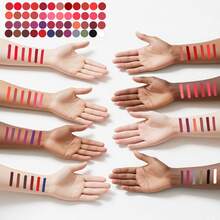 Tendencia48 Set Lapiz Labial Mate Larga Sedoso 3.8g Pintalabio RegaloCalidad premium - Rojo - Ver 9