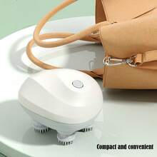 Mini Handheld Multi-Function Head Massager Multi-Point Stimulation Smart Body Kneading Massager Electric Scalp Massager Portable Wireless Head Massager Features 4 Removable Massage Claws 3 Adjustable Modes Vibration Stimulates The Head For Deep Relaxation Ideal For Home, Office, And Travel Settings - White - View 5
