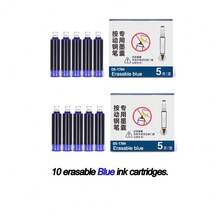 Retractable Fountain Pen Set, 0.38mm Fine Tip ,Includes 5 Black Cartridges ,No Leaking For Smooth Writing Great Gift School Office Supplies - A - View 13