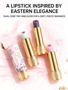 CATKIN Whiffle Dance Heart-Core Glitter Tinted Lip Balm Lipstick, Shimmering Textured Moisturizing Lipstick For Daily Hydration & Stylish Look C02 Pink Sigh - C02 Thở dài màu hồng - Xem 6