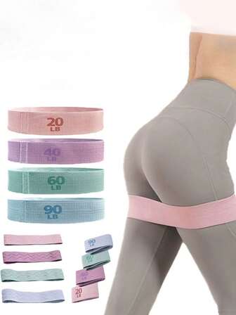 Yoga Resistance Bands, Glute Activation Bands For Fitness, Pilates Booty Bands, Knitted Butt Lifting Circles, Pound Stretch Workout Bands