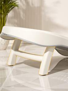 1pc Baby Temperature Sensing Foldable Bathtub, Infant Toddler Children Washing Tub, Newborn Small Kid Home Use Sit & Lie Bathing Basin, Baby Temperature Sensing Bathing Tray, Anti-Slip Bathing Mat - Multicolor - View 4