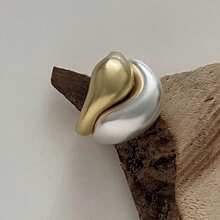 1pc Asymmetrical Geometric Matte Silver Stackable Ring, Suitable For Women's Daily Wear - Silver - View 8