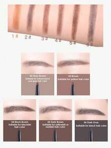 The Face Shop FMGT Eyebrow Pencil, #04 Deep Brown, Long-Lasting Smudge-Proof Eyebrow Pencil, High Pigment, Easy To Blend, All-Day Wear, Eyebrow Makeup, Korean Cosmetics, Korean Beauty Gift, Holiday Gift, Mother's Day Gift, 0.3g/0.01oz - 04Black Brown - 查看 3