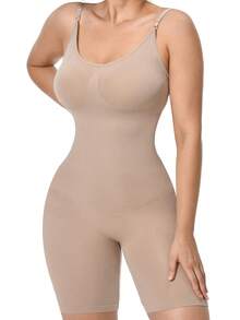 Snatched Waist Body Suit Shapewear Bodysuit Women Shaper - 杏色 - 查看 1