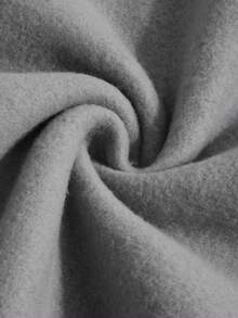 1件乌克兰语标语印花女式抓绒圆领卫衣，支持乌克兰口号套头衫，女士休闲长袖上衣 - 灰色 - 查看 5