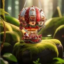 Bohemian Hot Air Balloon Acrylic Window Decor - Multifunctional Holiday Decoration For Home, Porch, Wall And Garden - Multicolor - View 4