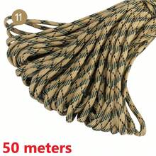 10/100m/Pack Neon Camouflage Multi-Color 7-Strand Core Paracord For Tent, Camping, Emergency, Outdoor Use. Versatile Utility Rope For Leash, Lanyard, Bracelet, Clothes Line - 50 Meters - View 42