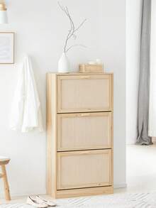 SoBuy FSR159-N, 3 Flip-Drawers Shoe Cabinet Shoe Rack Shoe Storage Cupboard Organizer, W60 X D24 X H118cm - Brown - View 11