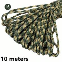 10/100m/Pc Fluorescent Color Camouflage 7-Strand Paracord, Suitable For Outdoor Multipurpose Emergency Survival Rope, Parachute Cord, Bracelet Woven, Camping, Laundry Line, Pet Leash, Durable DIY Rope - 10 Meters - View 57