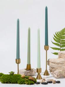 4pcs/Set Long Stem Smokeless Candles, Holiday Candles, Candlelight Dinner Candles, Home Decor, Birthday Candles, Multiple Colors Available, Romantic Wedding Party, Venue Decor, Dining Table Decor Long Stem Candles, Wedding, Christmas, Gifts (Packaging Sent Randomly) - Multicolor - View 16