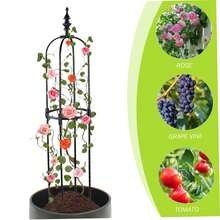 36-Inch U-Shaped Garden Obelisk Plant Trellis - Rust-Resistant Metal Tubes, Heavy-Duty Plastic Coating, Suitable For Indoor And Outdoor Potted Plants, Ideal For Clematis Vines And Jasmine Support - Bạc - Xem 2