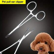 Pet Cat Dog Hemostatic & Depilatory Tweezers, Ear Cleaning Clamps, Pet Hair Cleaning Needles, Ear Trimming Tweezers, Handmade Tools - Multicolor - View 10