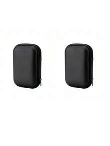 Thick & Durable Data Cable Charging Box, Space-Optimized, Compact Waterproof Portable Coin Purse Earphone Storage Box, Small Charger Organizer, Key Pouch, Cosmetic Bag, Wireless Earbuds Case, Travel Organizer, Suitable For USB Drive, Adapter, Earphone Cables, Etc. Essential For Back To School, Christmas Gift, Unisex Electronic Accessories, Travel Essential