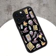 Witch's Grocery Store Theme Creative Pattern Simple Unique Fashion Fun Handsome  Men And Women Handsome Guy Beautiful Girl Sky Eye Ladder Personality Groove Matte Texture Phone Case Suitable For  15 14 13 12 11 XS XR X 7 8 Plus Pro Max(G - 混合色1 - チェックする 7
