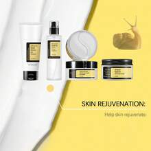 OUHOE Advanced Snail Mucin 96% Skin Care Routine Set, 4-Piece Korean Facial Kit With Whitening Serum, Moisturizer Facial Cream, Cleanser & Eye Mask To Fade Fine Lines, Repair And Firm Skin, Ideal Gift Set For Women - 白色 - 查看 9